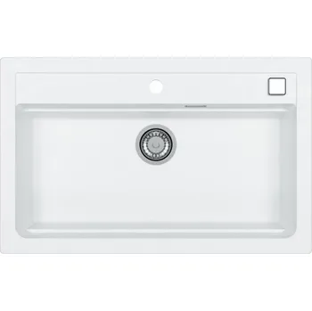 Granitový dřez ALVEUS CZ ATROX 40 bílá 11 + pop up sifon