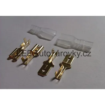 Elektrický konektor Konektory faston samec 6.3