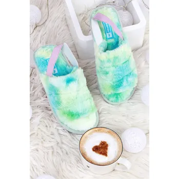 Dívčí bačkory JOMIX Dámské pantofle teplé DD1051GR Velikost: 36