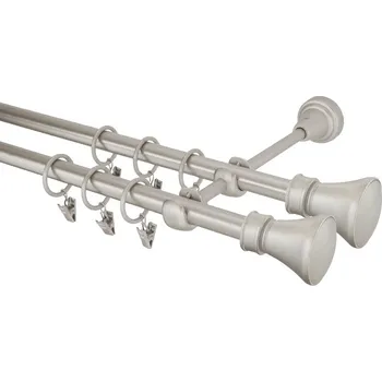 Garnýž Garnýž kovová 210 cm dvouřadá - dvojitá 16 Koloseo double chrom mat