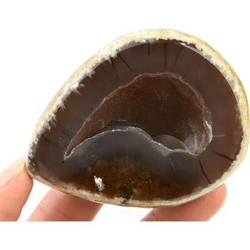 Přírodní kámen Achát geoda s dutinou 147 g
