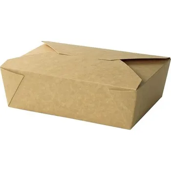 Jednorázové nádobí Gastro obaly BIO papírová krabička na jídlo/papírový menubox 151x120x65mm (min. počet 200ks)