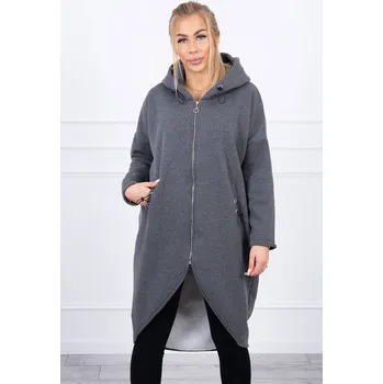 Dámská mikina Glara Dlouhé mikinové šaty na zip 850770