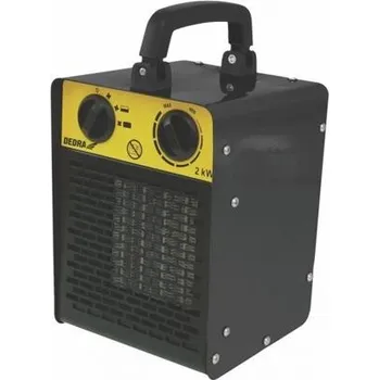 Průmyslové topidlo DEDRA ohřívač vzduchu 230V, 0,25/1,5/3kW, keramické těleso, proud vzduchu 187 m3/h. DED9931C1