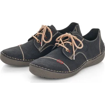 Dámské polobotky Dámské polobotky 52520-00 Rieker černé Barva: schwarz, Velikost: 37