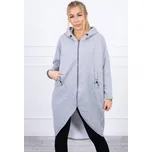 Glara Dlouhé mikinové šaty na zip 850769