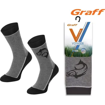 Pánské ponožky Graff Ponožky myslivecké letní Voyager 053 ryba Velikost: 43-46