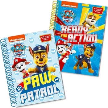 Blok TOYCOMPANY Tlapková Patrola – kroužkový blok A5 se samolepkami