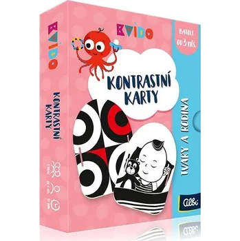 Desková hra Kvído - Kontrastní karty tvary a rodina