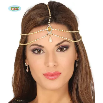 Karnevalový doplněk Guirca Čelenka s perličkami