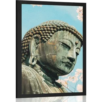 Plakát Dovido Plakát socha Buddhy u třešně
