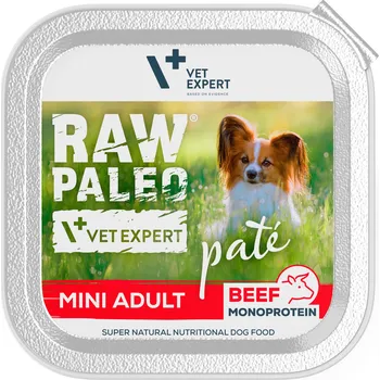 Krmivo pro psa RAW PALEO PATÉ MINI ADULT BEEF - paštika z hovězího masa pro dospělé psy 150 g