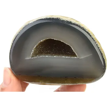 Přírodní kámen Achát geoda s dutinou 208 g