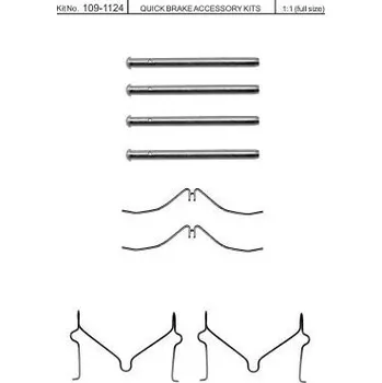 Přislušenství brzdového systému Příslušenství br. destiček MAZDA 121 , 323 C F S (QUICK BRAKE 109-1124)