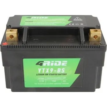 Motobaterie Baterie 12V YTX9-BS 4RIDE LI-ION ICP