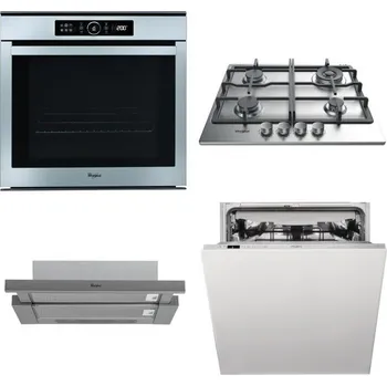 Set domácích spotřebičů WHIRLPOOL ABSOLUTE AKZM 8480 IX + WHIRLPOOL TKRL 661 IX EU + WHIRLPOOL AKR 749/1 IX + WHIRLPOOL WIC 3C33 PFE