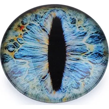 Skleněné oči k nalepení drak Ø25 mm