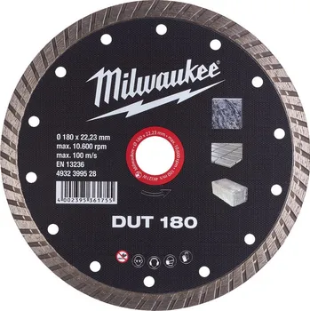 Řezný kotouč MILWAUKEE Diamantový kotouč DUT 180 x 22,2 mm