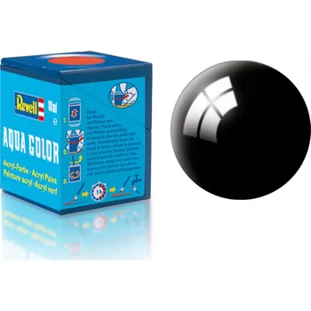 Barva Revell akrylová - 36107: leská černá (black gloss)