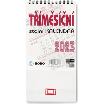 Kalendář BOBO Tříměsíční stolní kalendář 2023