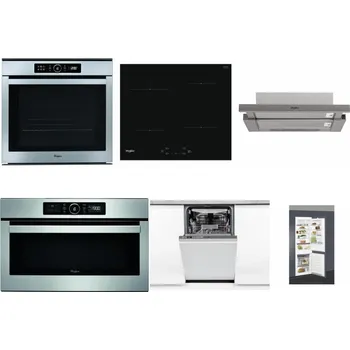 Set domácích spotřebičů WHIRLPOOL ABSOLUTE AKZM 8480 IX + WHIRLPOOL WS Q2760 BF + WHIRLPOOL AKR 5390/1 IX + WHIRLPOOL ABSOLUTE AMW 730 IX + WHIRLPOOL WSIO 3O34 PFE X + WHIRLPOOL ART 66112