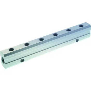 Příslušenství ke kompresoru INAIRCOM Rozdělovací lišta oboustranná Al 1/4 x 1/8 - 6