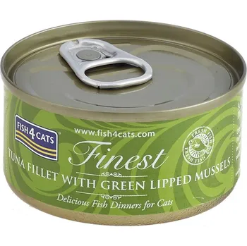 Krmivo pro kočku FISH4CATS Konzerva pro kočky Finest tuňák s mušlemi 70 g