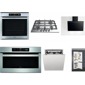 Set domácích spotřebičů WHIRLPOOL ABSOLUTE AKZM 8480 IX + WHIRLPOOL TKRL 661 IX EU + WHIRLPOOL AKR 62F LT K + WHIRLPOOL ABSOLUTE AMW 730 IX + WHIRLPOOL WIC 3C33 PFE + WHIRLPOOL ART 66112