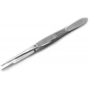 Pinzeta Iris Grafe s vroubky rovná 10,5 cm S/M PAK K.T.S. 12142