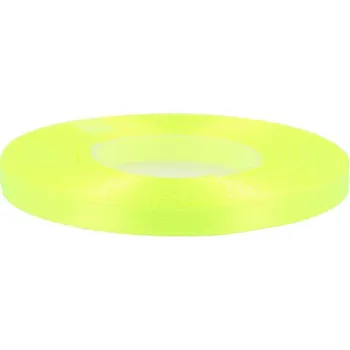 Atlasová stuha šíře 6 mm POL, barva Žlutozelená výrazná (3130)