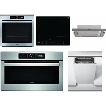 Set domácích spotřebičů WHIRLPOOL ABSOLUTE AKZM 8480 IX + WHIRLPOOL WL B8160 NE + WHIRLPOOL AKR 5390/1 IX + WHIRLPOOL ABSOLUTE AMW 730 IX + WHIRLPOOL WSIC 3M27 C