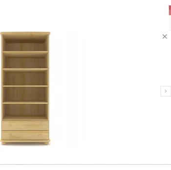 Šatní skříň Via-nábytek Knihovna R02 Povrchová úprava: Moření odstín dub