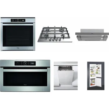 Set domácích spotřebičů WHIRLPOOL ABSOLUTE AKZM 8480 IX + WHIRLPOOL TKRL 661 IX EU + WHIRLPOOL AKR 749/1 IX + WHIRLPOOL ABSOLUTE AMW 730 IX + WHIRLPOOL WSIC 3M27 C + WHIRLPOOL ART 65031