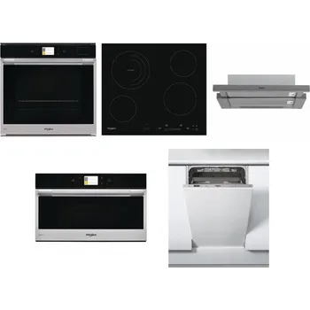 Set domácích spotřebičů WHIRLPOOL W9 OP2 4S2 H + WHIRLPOOL AKT 8900 BA + WHIRLPOOL AKR 749/1 IX + WHIRLPOOL W9 MD260 IXL + WHIRLPOOL WSIC 3M27 C