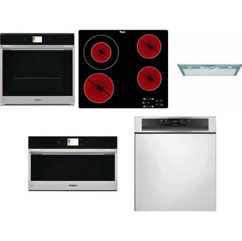 Set domácích spotřebičů WHIRLPOOL W9 OP2 4S2 H + WHIRLPOOL AKT 8130/NE + WHIRLPOOL AKR 650/1 IX + WHIRLPOOL W9 MD260 IXL + WHIRLPOOL WBC 3C34 PF X
