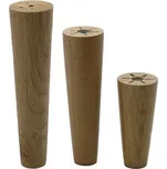 In-Design Dřevěná nábytková nožka HENRY-LAK průměr 25/45 mm rovná, dub lakovaný Výška nohy (mm): 200