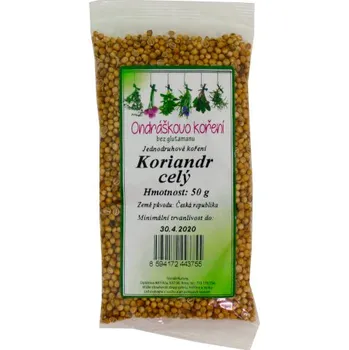 Koření Ondráškovo koření Koriandr celý 50 g