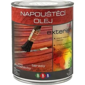 Olej na dřevo BBB Napouštěcí olej 0,9lt transparent BBB BARVY PLUS IR-01 00900