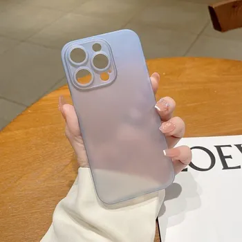 Ultratenký matný kryt pro iPhone 14 Plus - světle modrý