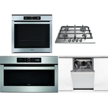 Set domácích spotřebičů WHIRLPOOL ABSOLUTE AKZM 8480 IX + WHIRLPOOL TKRL 661 IX EU + WHIRLPOOL ABSOLUTE AMW 730 IX + WHIRLPOOL WSIO 3O34 PFE X
