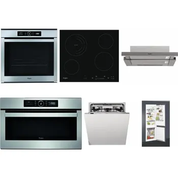 Set domácích spotřebičů WHIRLPOOL ABSOLUTE AKZM 8480 IX + WHIRLPOOL AKT 8900 BA + WHIRLPOOL AKR 5390/1 IX + WHIRLPOOL ABSOLUTE AMW 730 IX + WHIRLPOOL WIO 3T133 PLE + WHIRLPOOL ART 65031