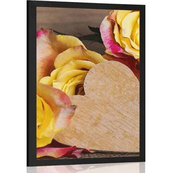 Plakát Dovido Plakát valentýnské žluté růže