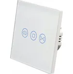 Skleněný dotykový vypínač pro rolety WIFI - bílý
