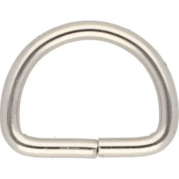 Polokroužek 20 mm na koženou galanterii BREX, barva Nikl