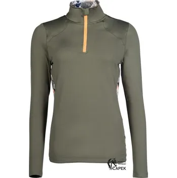 Funkční tričko HKM -LYON ACTIVE- - Olivová - L