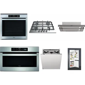 Set domácích spotřebičů WHIRLPOOL ABSOLUTE AKZM 8480 IX + WHIRLPOOL TKRL 661 IX EU + WHIRLPOOL AKR 5390/1 IX + WHIRLPOOL ABSOLUTE AMW 730 IX + WHIRLPOOL WIO 3O540 PELG + WHIRLPOOL ART 65031