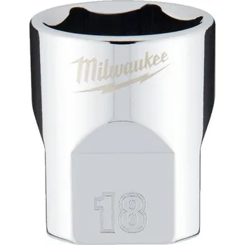Gola hlavice MILWAUKEE Průmyslová hlavice 3/8" metrická, 18 mm