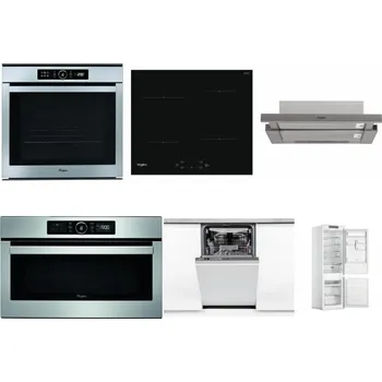 Set domácích spotřebičů WHIRLPOOL ABSOLUTE AKZM 8480 IX + WHIRLPOOL WS Q2760 BF + WHIRLPOOL AKR 5390/1 IX + WHIRLPOOL ABSOLUTE AMW 730 IX + WHIRLPOOL WSIO 3O34 PFE X + WHIRLPOOL WHC18 T311