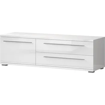 Televizní stolek Stolek televizní bílý lesk PIANO TV150-1K2F