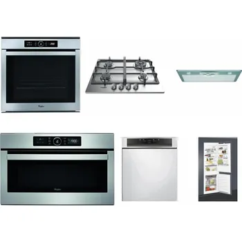 Set domácích spotřebičů WHIRLPOOL ABSOLUTE AKZM 8480 IX + WHIRLPOOL TKRL 661 IX EU + WHIRLPOOL AKR 650/1 IX + WHIRLPOOL ABSOLUTE AMW 730 IX + WHIRLPOOL WBC 3C34 PF X + WHIRLPOOL ART 65031